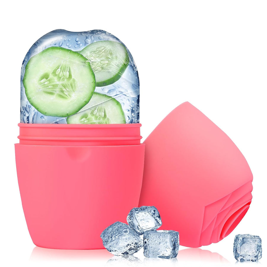 Ice Glow Facial Roller – Reusable Silicone Ice Roller for Face & Eyes