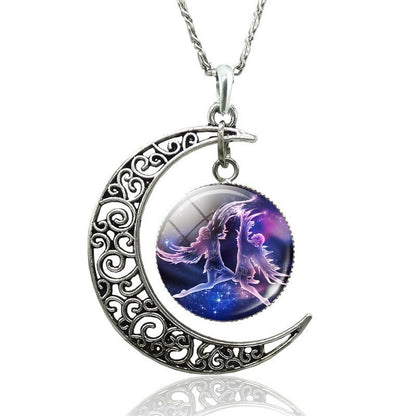 Zodiac Signs Moon Necklace