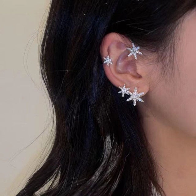 Shiny Crystal Butterfly Ear