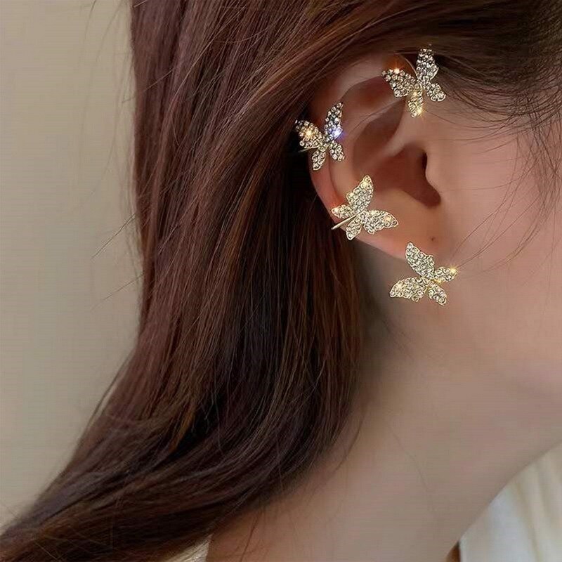 Butterfly Tassel Flowers Earrings