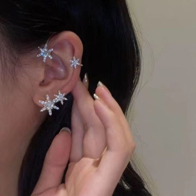 Shiny Crystal Butterfly Ear