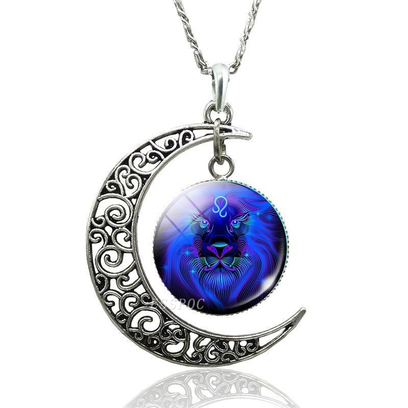 Zodiac Signs Moon Necklace