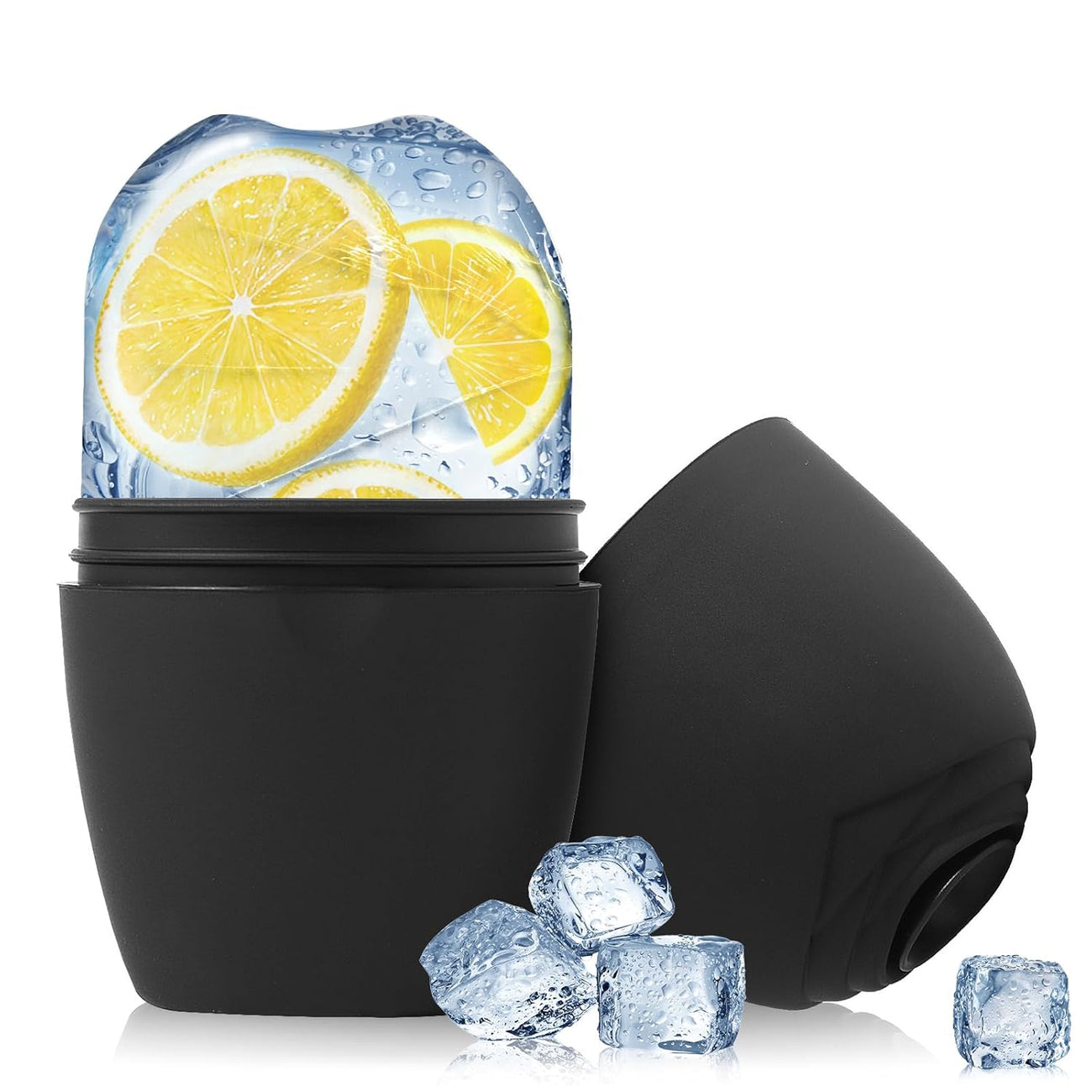 Ice Glow Facial Roller – Reusable Silicone Ice Roller for Face & Eyes
