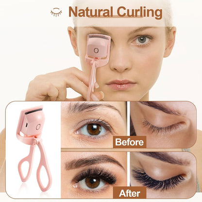 Rechargeable Heated Eyelash Curler with 2 Heat Modes